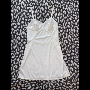Vintage Sears White Night Dress Nylon Style 45933 size 34/Short